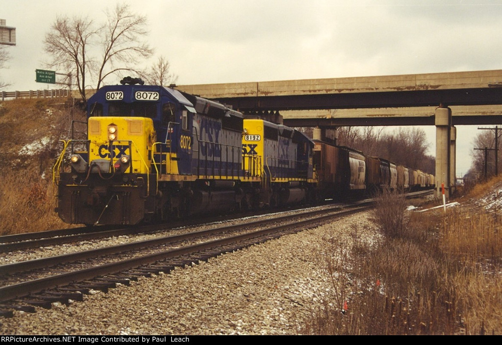 Westbound grain train